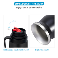 Ensemble de tasses Yerba Mate personnalisées d'Argentine 1000ml Conteneur thermos 250ml Gourde en acier inoxydable Bombilla Kits de paille Voyage moderne