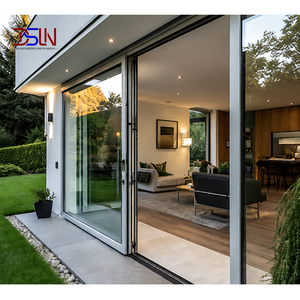 Porte coulissante de patio moderne en aluminium, double vitrage, verre trempé, isolation thermique, efficacité énergétique pour cuisine, garage, extérieur - Product Image 3