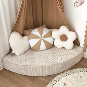 YOBO Factory - Sofá Esquinero de Pana para Niños, Diseño Mayorista, Asiento de Espuma, Cojín de Suelo para Sala de Estar y Sala de Juegos - Product Image 2