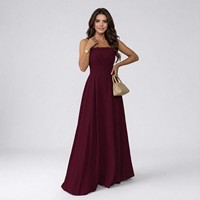 Robe longue évasée élégante et romantique pour femme, col carré, volants, dos froncé, taille naturelle, unie, idéale pour les fêtes