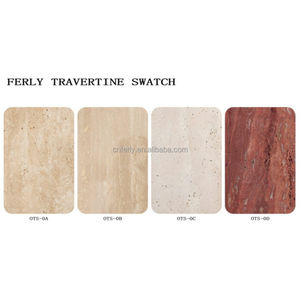 Ensembles de meubles de salon FERLY luxe moderne combinant une texture profonde avec une table <span class=keywords><strong>console</strong></span> en travertin en pierre naturelle - Product Image 6