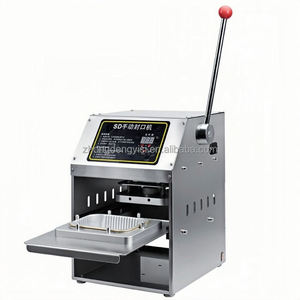 Manual Heat Sealing Machine for Plastic Small Cups & Aluminum <b>Foil</b> <b>Containers</b> - Suitable for Yogurt, Honey, Sauces, Jelly - Product Image 1