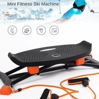 Mini stepper multifonctionnel pour la maison avec bandes de résistance et planche d'équilibre – Appareil amincissant pour les jambes