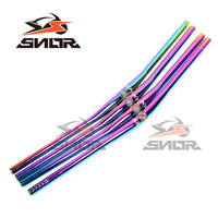 SNOR arc-en-ciel vélo Riser guidon pour Xc/vtt/am descente course montagne route vélo guidon tige coloré guidon 800mm