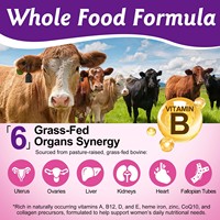 OneBotanical – Complément d'organes de bœuf pour femmes, 100 % nourri à l'herbe, superaliment optimisé pour les femmes, en capsules en poudre pour un regain d'énergie