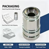Manchon de raccord rapide hydraulique en acier usiné CNC de précision sur mesure, plaqué zinc, pour machines industrielles