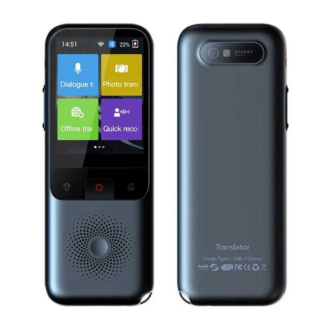 Global AI Portable Two Way Instant Speech Electronic Pocket Translation Devices Real-time Automatic Smart Voice Translator