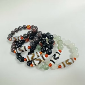 Grosir 2023 baru manik-manik Dzi batu akik giok asli gelang manik-manik untuk wanita dan pria hadiah Fengshui - Product Image 6