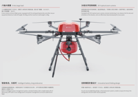 Drone de lutte contre l'incendie par drone d'incendie avec drone de bombe incendiaire à tuyau captif uav de livraison à longue portée pour le sauvetage d'urgence