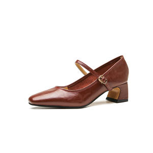 Zapatos Unisex de Tacón de Aguja de Cuero Genuino con Forro de Malla Calada, de Moda, Cómodos y con Punta, Novedad 2026 - Product Image 2