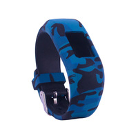 Bracelet de montre en silicone à imprimé camouflage, bracelet de remplacement pour Garmin Vivofit JR JR 2, bracelet de suivi d'activité pour enfants