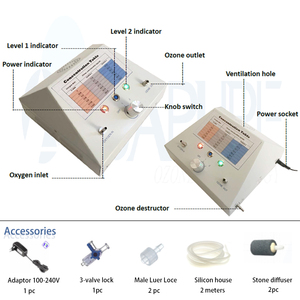 Chính xác O3 nồng độ tiêm insufflation và nước dầu bình thường nước muối chất lỏng Máy phát điện Ozone Máy trị liệu - Product Image 5