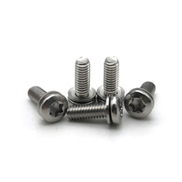 Kustom M2 M3 M4 Sekrup Mesin Kepala Pan Baja Nirkarat 304/316 Torx Soket Pan Kepala Sekrup Kombinasi