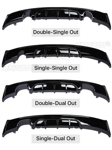 Diffuseur de pare-chocs arrière M Sport M Tech pour BMW Série 2 F22 F23, kit carrosserie en fibre de carbone, spoiler MP, lèvre de spoiler, remplacement 2014-2020 - Product Image 3