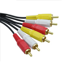 Aksesori komputer M3u ke TV kabel daya Audio Output 3 AV Video konverter M3u untuk kabel TV pintar