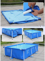 INTEX 28272 300cm X 200cm X 75cm Kinderpool PVC-Rahmen Schwimmbecken Einfache Installation Umweltfreundlich