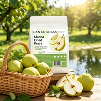 Pépites de poires séchées Ganlu en vrac, grandes tranches de fruits secs pour infusion, fruits séchés de saison automne