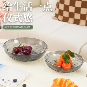Irregular Glass Fruit Platter Double Layer <b>Large</b> Capacity Durable Home Living Room Party Use - Product Image 5