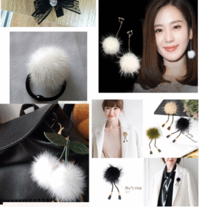 <span class=keywords><strong>Pompon</strong></span> in vera pelliccia di visone a buon mercato per borse da 3.5cm con palline di vera pelliccia di visone - Product Image 3