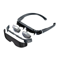 Gafas inteligentes AR con pantalla, imágenes HD, ajuste de miopía de 600 grados para juegos/medios/abajo, uso cómodo y ligero