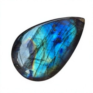 Natural Labradorite Heart Shape Brilliant Cut Loose Gemstone Blue Flash 6mm/7mm 5/<b>7</b> Carat Polished Stone Rings Pendants Jewelry - Product Image 2