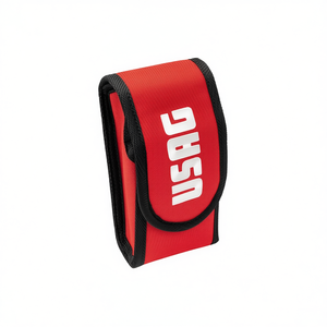 Pochette à outils Usag rouge avec bordure noire, taille compacte pour le rangement des outils - Product Image 2