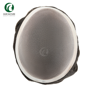 Peluca de Hombre con 130% de Densidad, 6 Pulgadas de Largo, Duradera, Mono Fino, Tupé Masculino de Cabello Humano Indio, Sistema de Reemplazo Capilar de Estilo Libre <span class=keywords><strong>para</strong></span> Hombre - Product Image 2