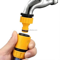 Raccord rapide pour tuyau d'arrosage 3/4 et 1/2 pouce, adaptateur de robinet fileté pour l'irrigation de jardin