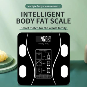 เครื่องชั่งน้ำหนักดิจิตอลแบบกระจก ขายส่งราคาพิเศษ รับน้ำหนักได้ 180 กก. ฟังก์ชั่นวัดค่า BMI อัจฉริยะ วัดไขมันในร่างกาย - Product Image 5