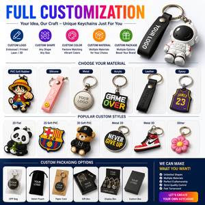 Custom <b>Firefighter</b> PVC Keychain Soft Rubber 3D Cartoon Keyring OEM Promotional <b>Gift</b> Key Chain - Product Image 3