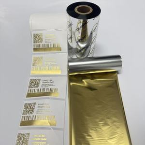 LISONTEC Factory Price Shiny Metallic Golden Resin Thermal Transfer <strong>Ribbon</strong> Barcode <strong>Ribbon</strong> TTR Compatible LC300 Core 1 <strong>Printer</strong> - Product Image 2