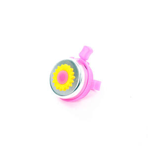 Sonnette de vélo pour enfants KHL-003, forme de fleur, design de dessin animé en plastique, accessoire pour vélo d'enfant - Product Image 2