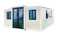 Maison préfabriquée de luxe extensible de 40 pieds, 3 chambres, de haute qualité, étanche, type Granny Flat, avec sécurité renforcée