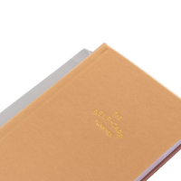 Carnet de suivi des habitudes et de pleine conscience A5 personnalisé 2024 avec couverture en lin et cuir, emballé dans une boîte à bande de fermeture