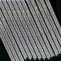 Toptan Laboratuvarda Yetiştirilmiş Elmas Tenis Bilekliği DEF VS VVS 2mm 9K Altın Kadın Erkek İçin Düğün Hediyesi