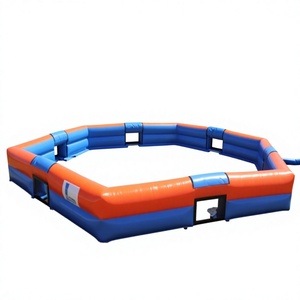 Terrain de football et terrain de panna gonflable hexagonal en bâche PVC, facile à installer pour les jeux de compétition - Product Image 1