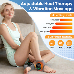 Cinturón de Masaje de Tobillo Eléctrico con Calor y Vibración, Marca Personalizada, Inalámbrico, Compresa Caliente para Alivio del Dolor - Product Image 3