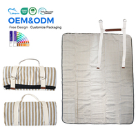 Couverture de pique-nique moderne imperméable au design personnalisé à bon prix, tapis de plage pliable et recyclable toutes saisons pour activités de plein air