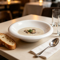 Bol mélangeur en mélamine personnalisé avec logo, assiette ronde durable avec décalcomanie pour restaurant, cuisine, rentrée scolaire