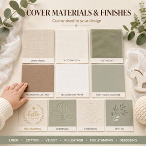 Álbum de Fotos Personalizado para Bebés, Libro de Recuerdos para Recién Nacidos, Tapa Dura, Grabado en Relieve, Encuadernación Cosida, Servicios de Impresión en Papel de Lujo, Fabricante de Álbumes - Product Image 3