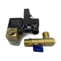 Vanne de vidange solénoïde électronique en laiton haute pression 40 bars RUICHEN avec minuterie, AC 220-240V, certifiée CE, structure de contrôle