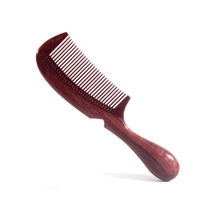 หวีไม้สีม่วง ไม้จันทน์ขนาดใหญ่ นวดจัดแต่งทรงผม ใช้ในบ้าน - Product Image 5