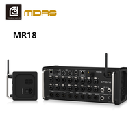 Mejor Controlador de DJ de Audio Profesional con Sistema de Sonido, Mezclador de 18 Canales, 16 Preamplificadores de Micrófono y 8 Salidas XLR