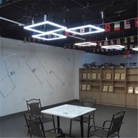 Panneau d'éclairage Led carré suspendu, cadre d'éclairage de bureau moderne de haute qualité, 600x600mm