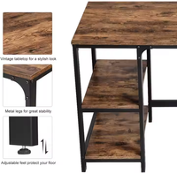 Table de bureau à domicile en MDF au design moderne personnalisé bureau d'ordinateur ergonomique et portable avec table d'étude à hauteur réglable
