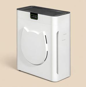 เครื่องฟอกอากาศสำหรับสัตว์เลี้ยงแบบพกพา รุ่นใหม่ หรูหรา อัตโนมัติ เสียงเบา พร้อมแผ่นกรองประสิทธิภาพสูง H13 ปลอดภัยสำหรับสุนัขและแมว ใช้งานง่าย ขายส่ง - Product Image 1