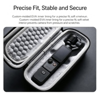 Boîte de rangement portable anti-rayures avec doublure souple en EVA, sac de transport avec cordon pour DJI OSMO Pocket 4, nouvel accessoire