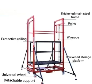 Mới tự động điều khiển từ xa điều chỉnh di động giàn giáo điện nâng nền tảng cho khách sạn xây dựng & nhà máy sản xuất - Product Image 6
