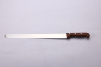 Couteau à découper long et droit de 14 pouces, lame en acier inoxydable PP, écologique, ambidextre, pour jambon, viande rôtie, grand gâteau, pain, charcuterie