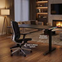 Table élévatrice intelligente AOR en fibre de carbone écologique avec éclairage d'ambiance RGB – Vente en gros usine